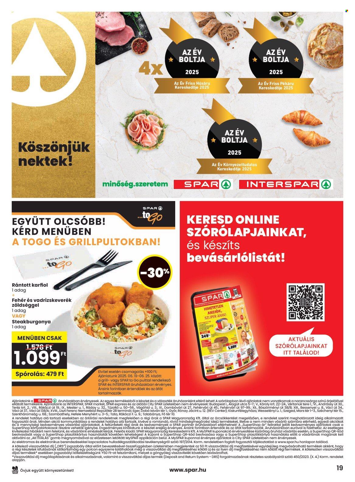 SPAR akciós újságok - 2025.06.19 - 2025.06.25. Oldal 19