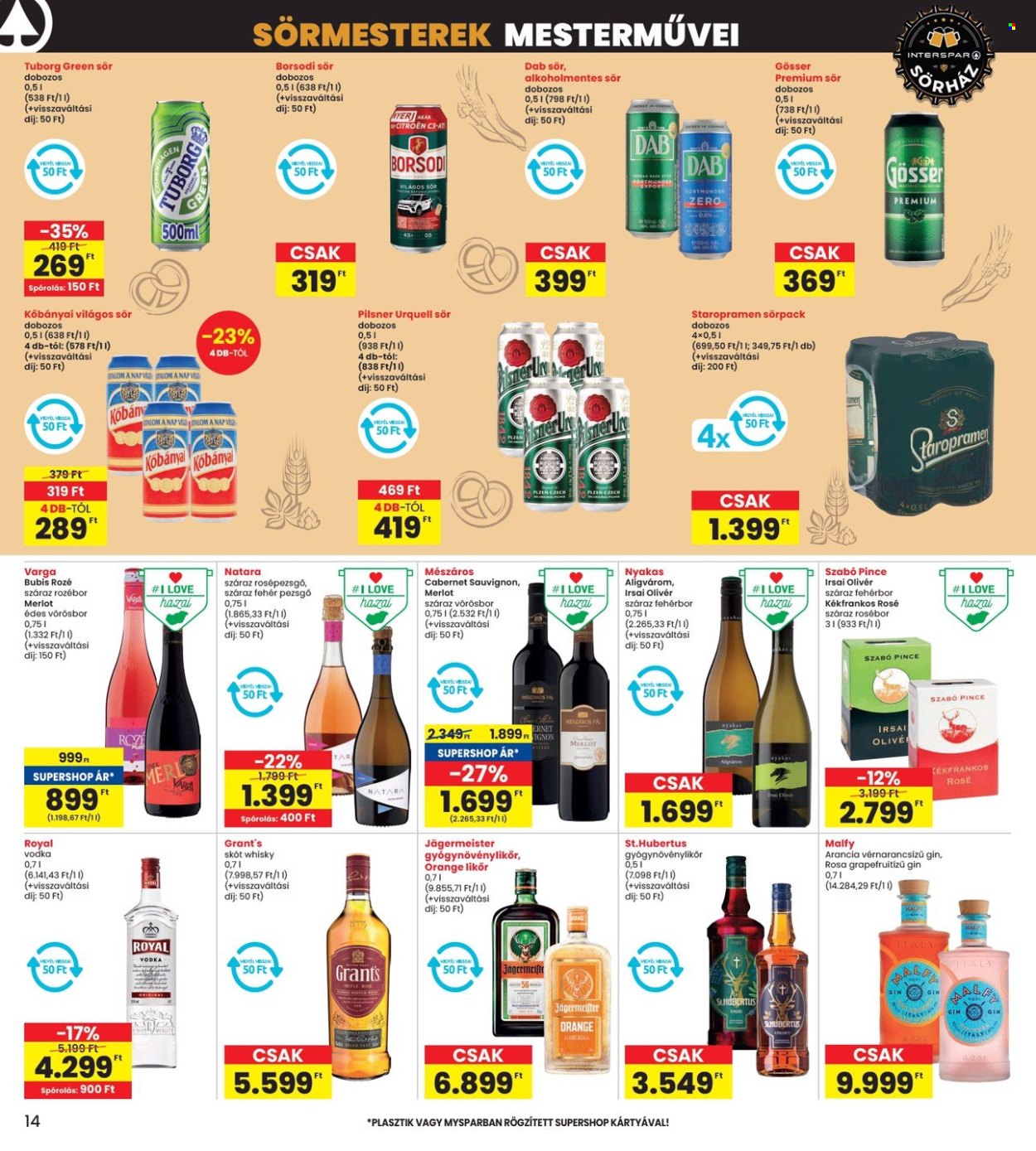 INTERSPAR akciós újságok - 2025.06.19 - 2025.06.25. Oldal 14