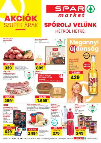 Újság SPAR market - 2025.06.19 - 2025.06.25.