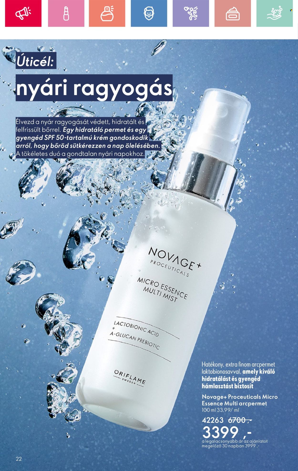 Oriflame akciós újságok - 2025.06.15 - 2025.07.05. Oldal 22