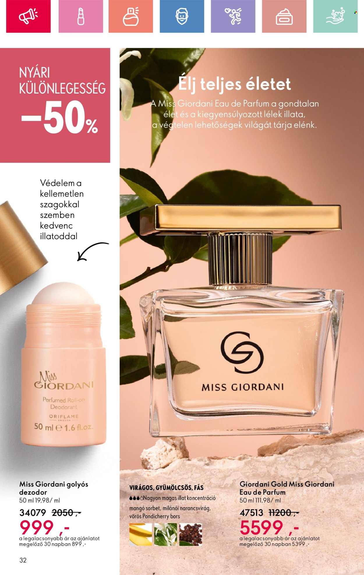 Oriflame akciós újságok - 2025.06.15 - 2025.07.05. Oldal 32