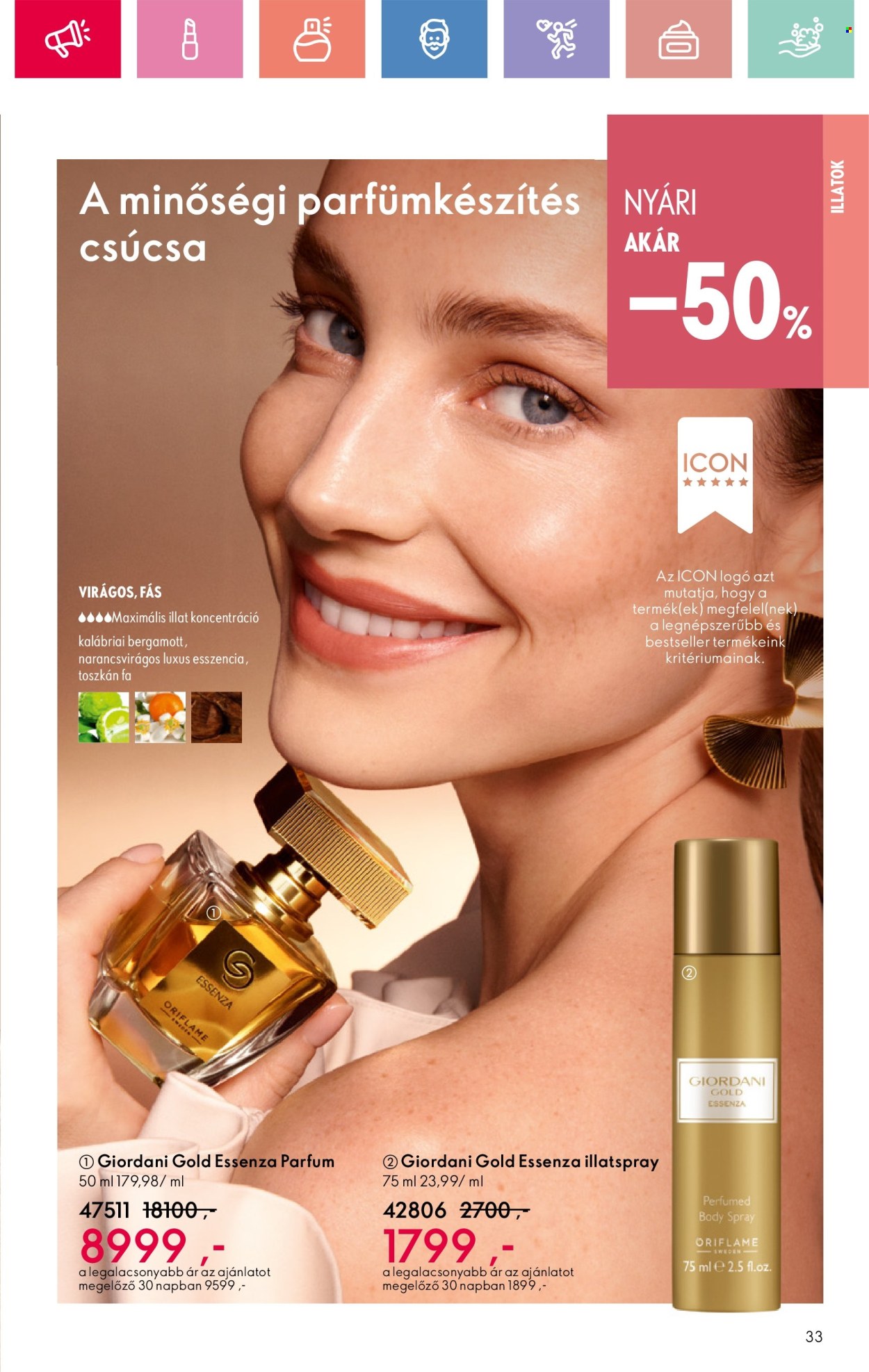 Oriflame akciós újságok - 2025.06.15 - 2025.07.05. Oldal 33