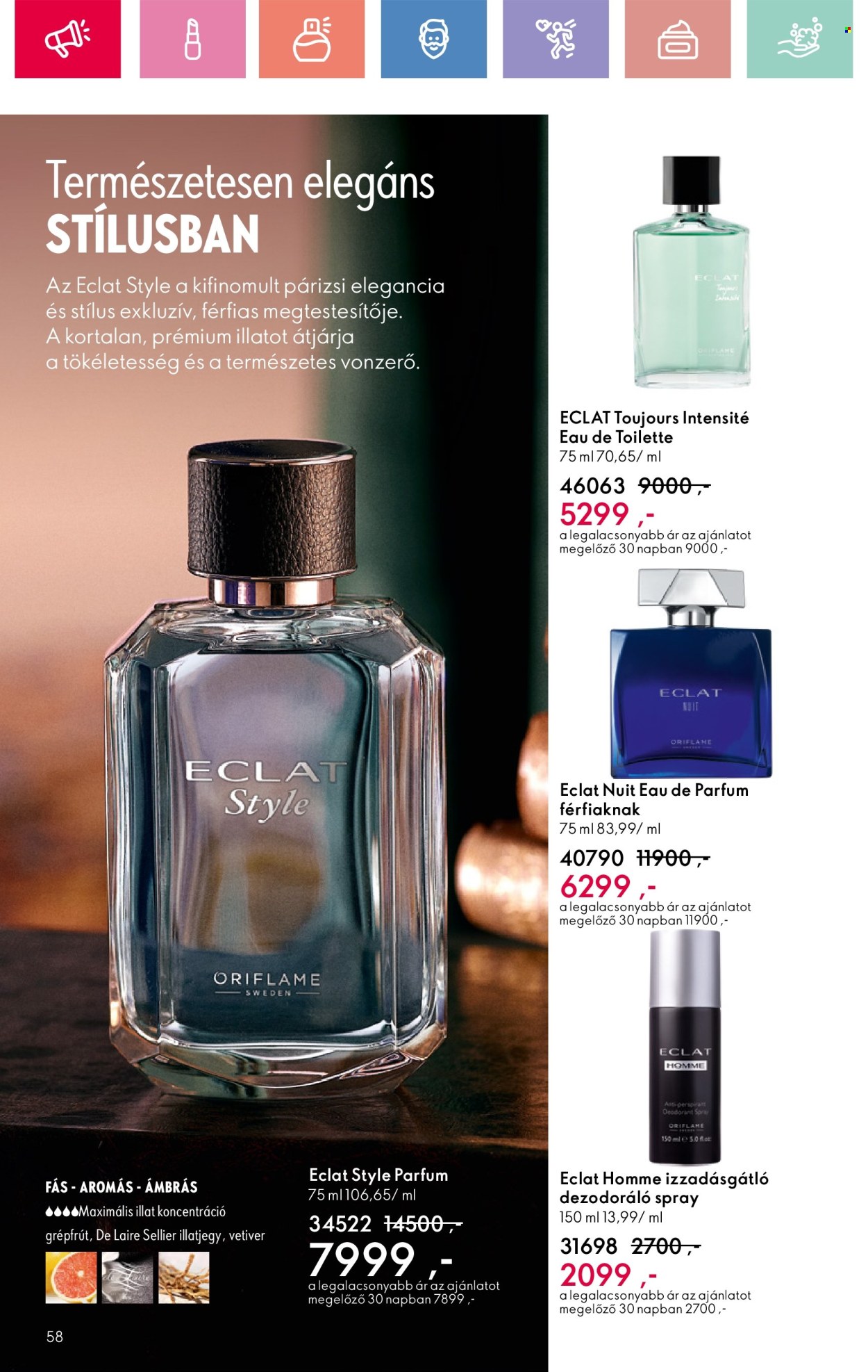 Oriflame akciós újságok - 2025.06.15 - 2025.07.05. Oldal 58