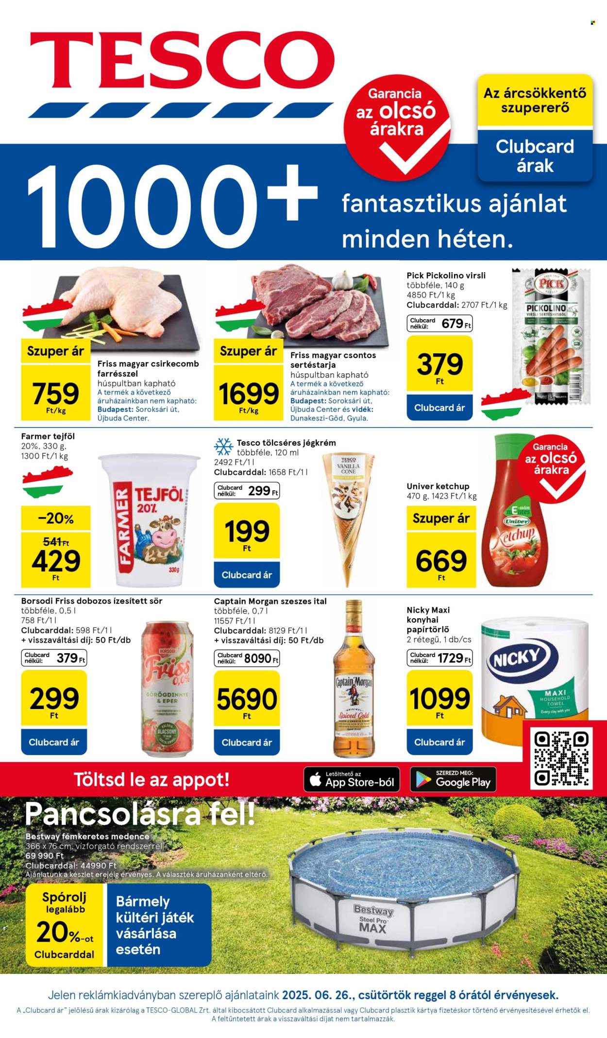 TESCO akciós újságok - 2025.06.26 - 2025.07.02. Oldal 1