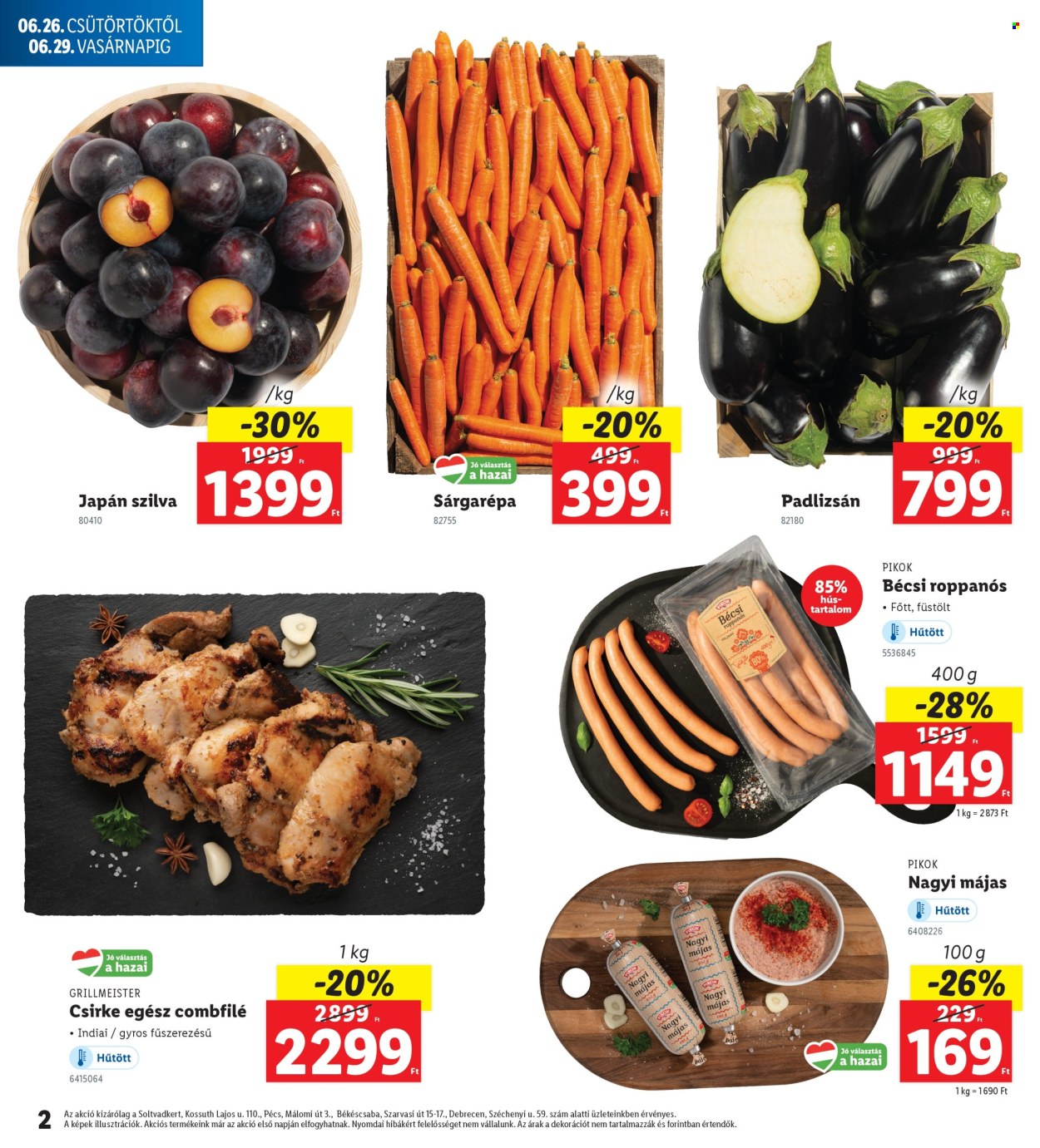 Lidl akciós újságok - 2025.06.26 - 2025.06.29. Oldal 2