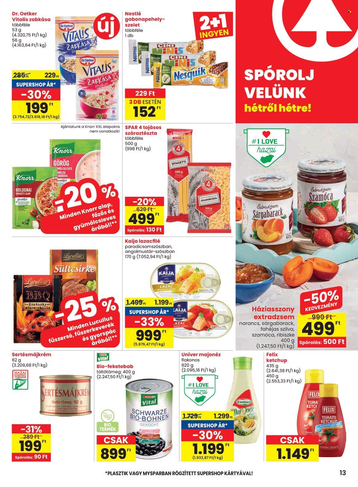 SPAR akciós újságok - 2025.06.26 - 2025.07.02. Oldal 13