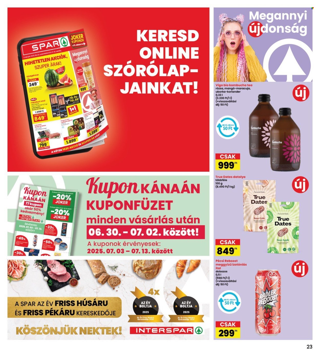 INTERSPAR akciós újságok - 2025.06.26 - 2025.07.02. Oldal 23