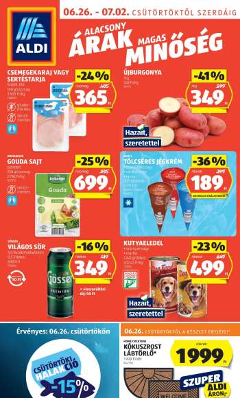 Újság Aldi - 2025.06.26 - 2025.07.02.