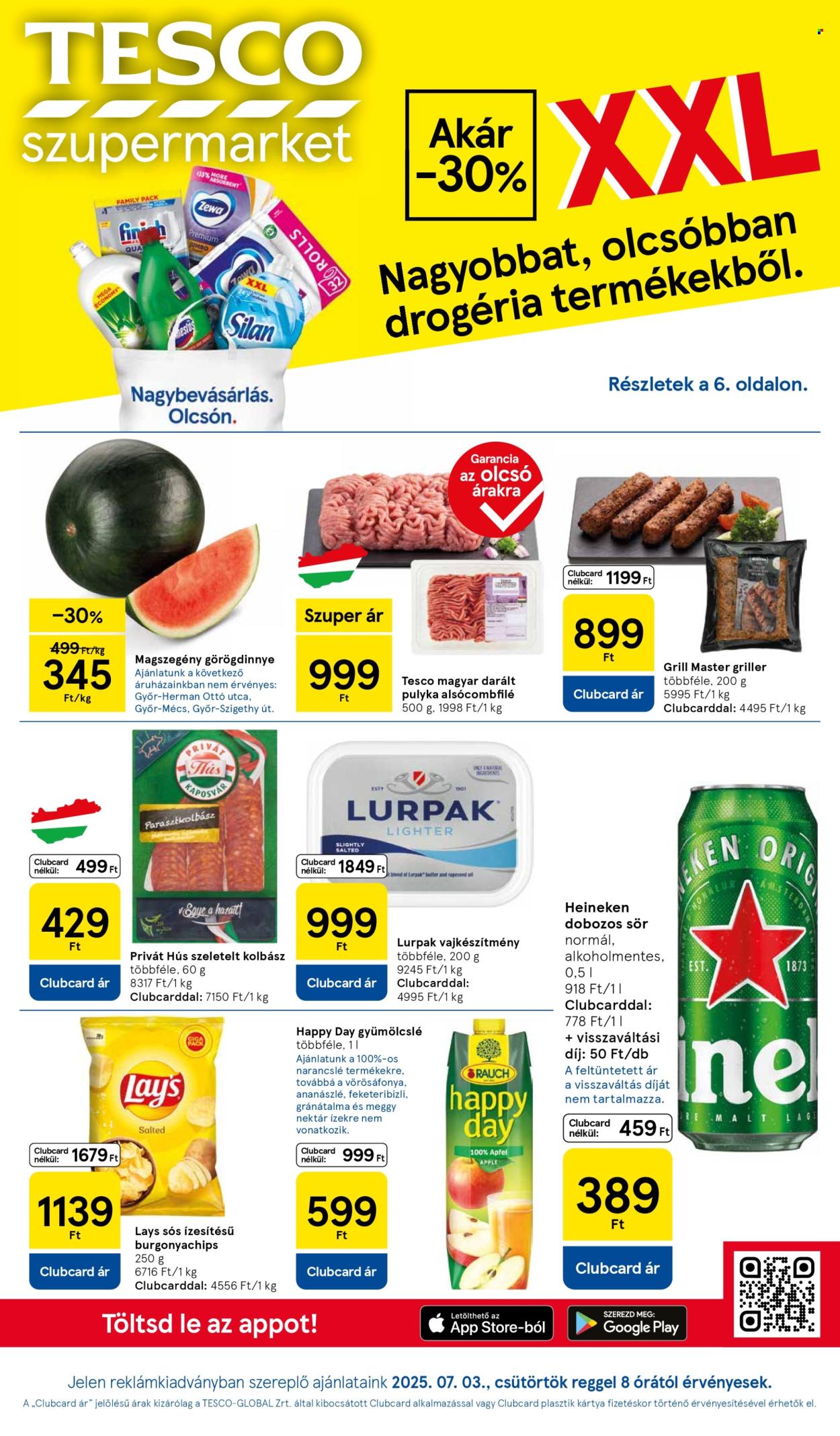 TESCO akciós újságok - 2025.07.03 - 2025.07.09. Oldal 1