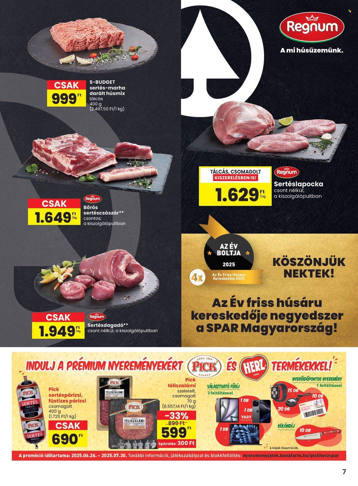 SPAR akciós újságok - 2025.07.03 - 2025.07.09. Oldal 7