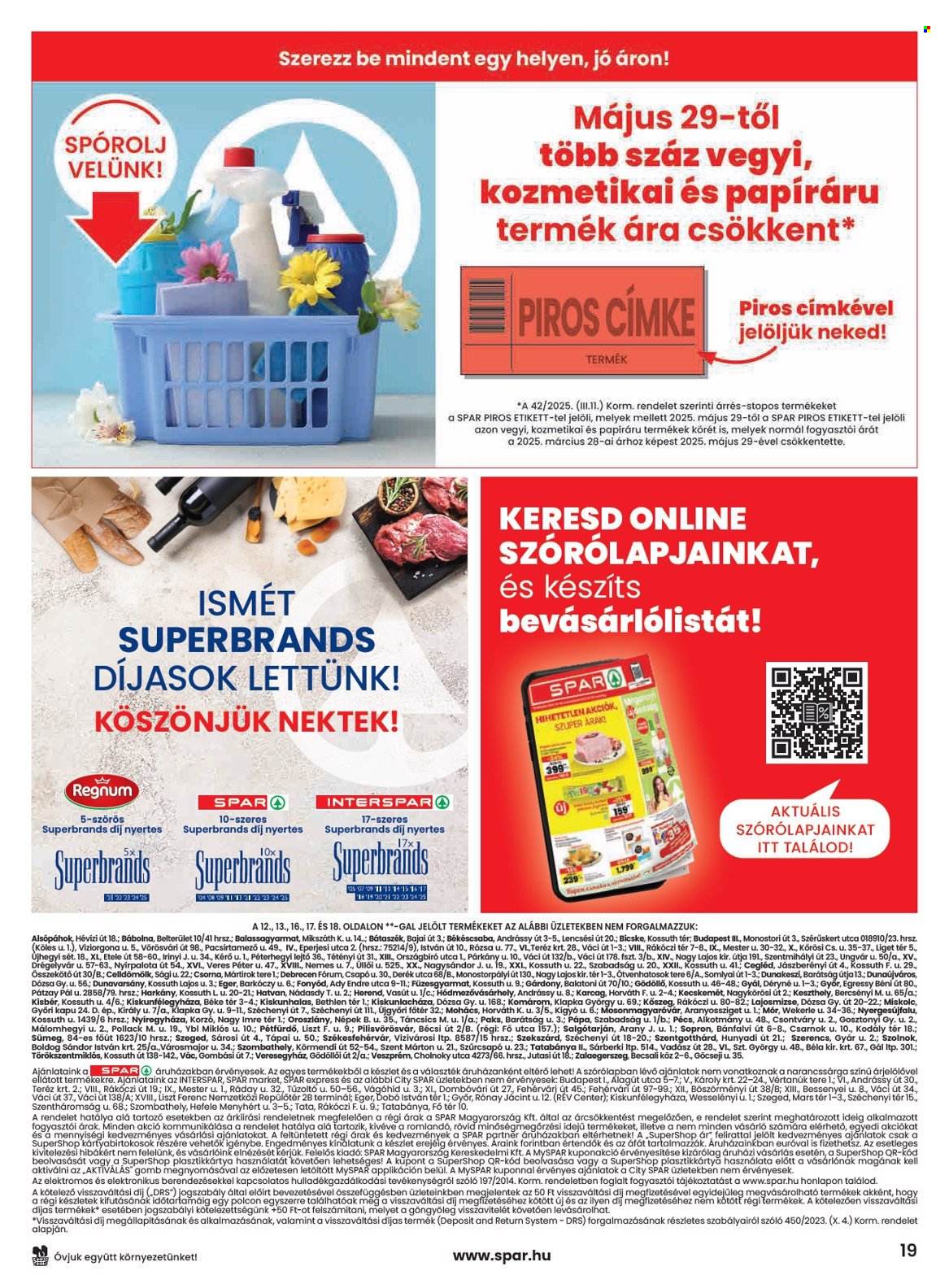 SPAR akciós újságok - 2025.07.03 - 2025.07.09. Oldal 19