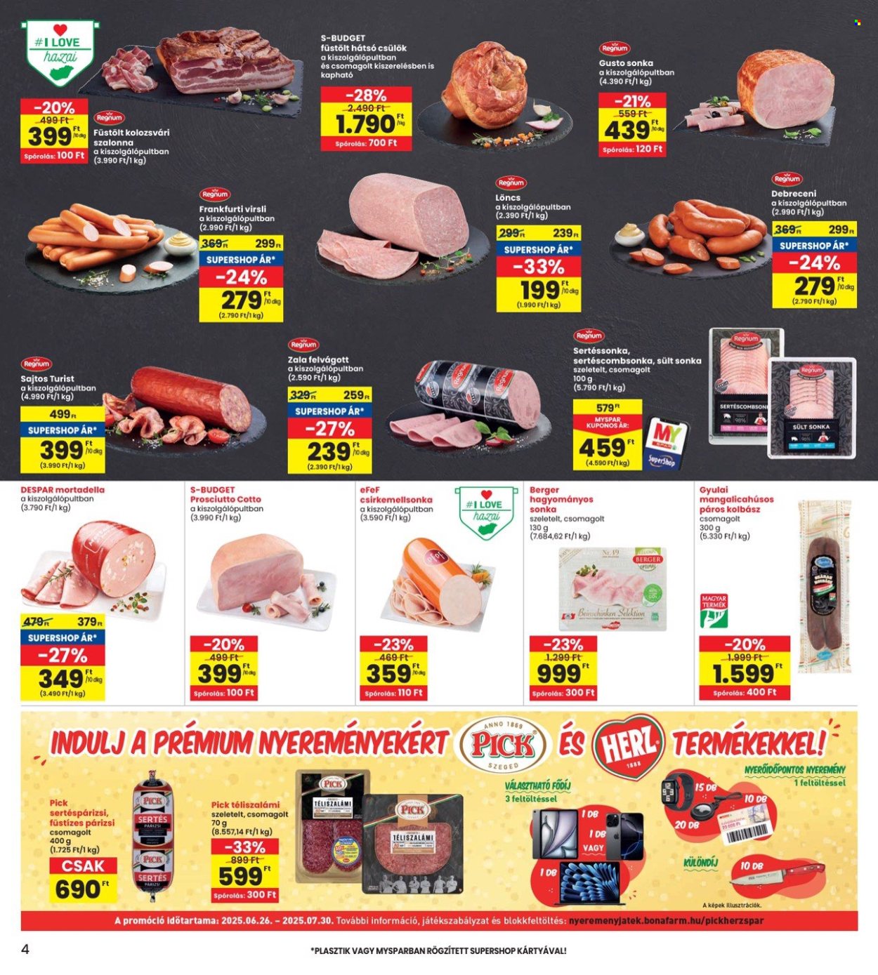 INTERSPAR akciós újságok - 2025.07.03 - 2025.07.09. Oldal 4