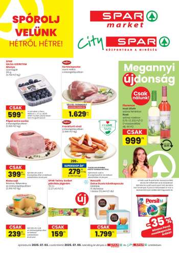 Újság City SPAR - 2025.07.03 - 2025.07.09.
