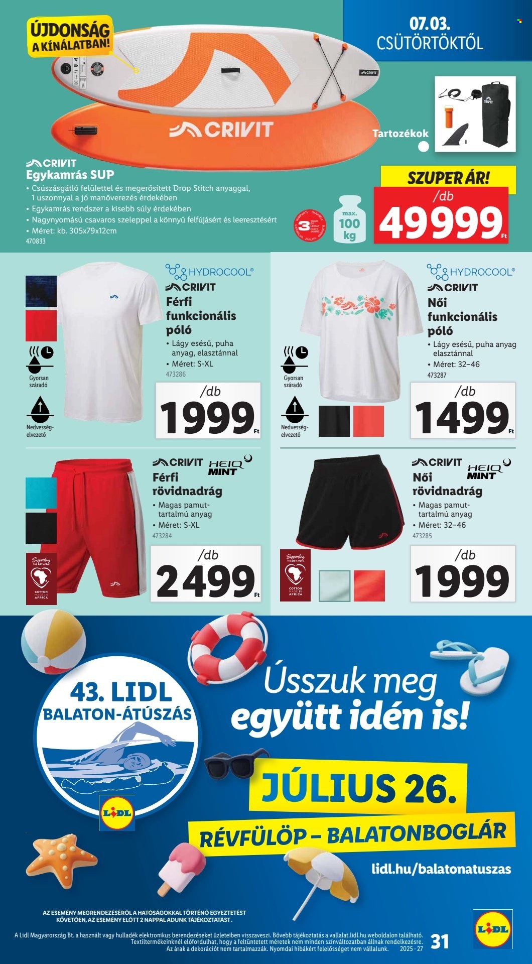 Lidl akciós újságok - 2025.07.03 - 2025.07.09. Oldal 31