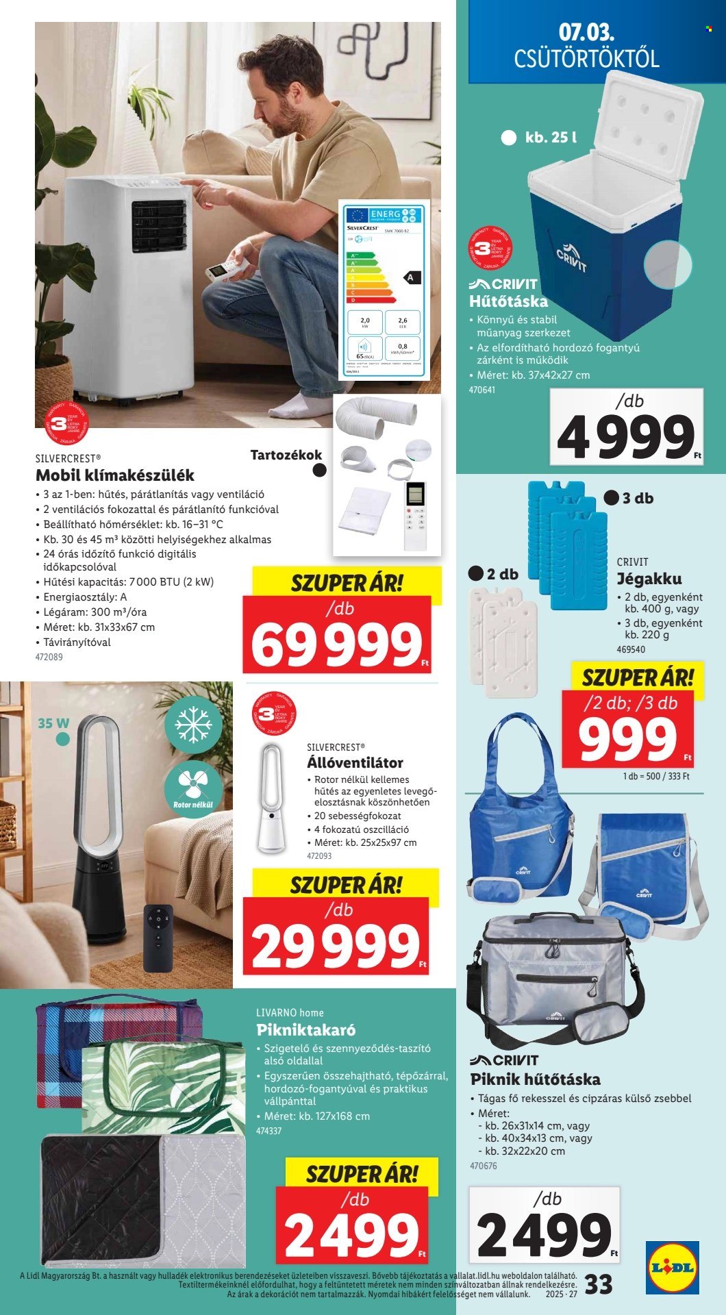 Lidl akciós újságok - 2025.07.03 - 2025.07.09. Oldal 33