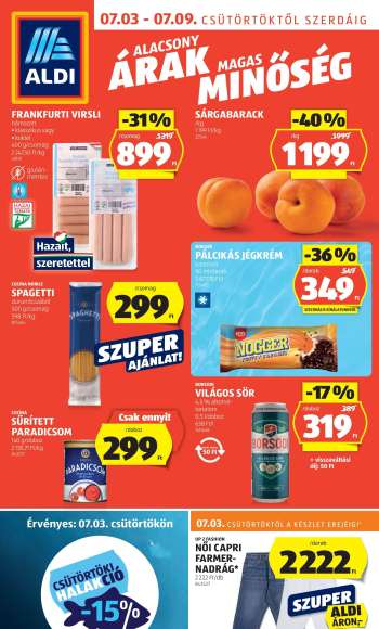 Újság Aldi - 2025.07.03 - 2025.07.09.