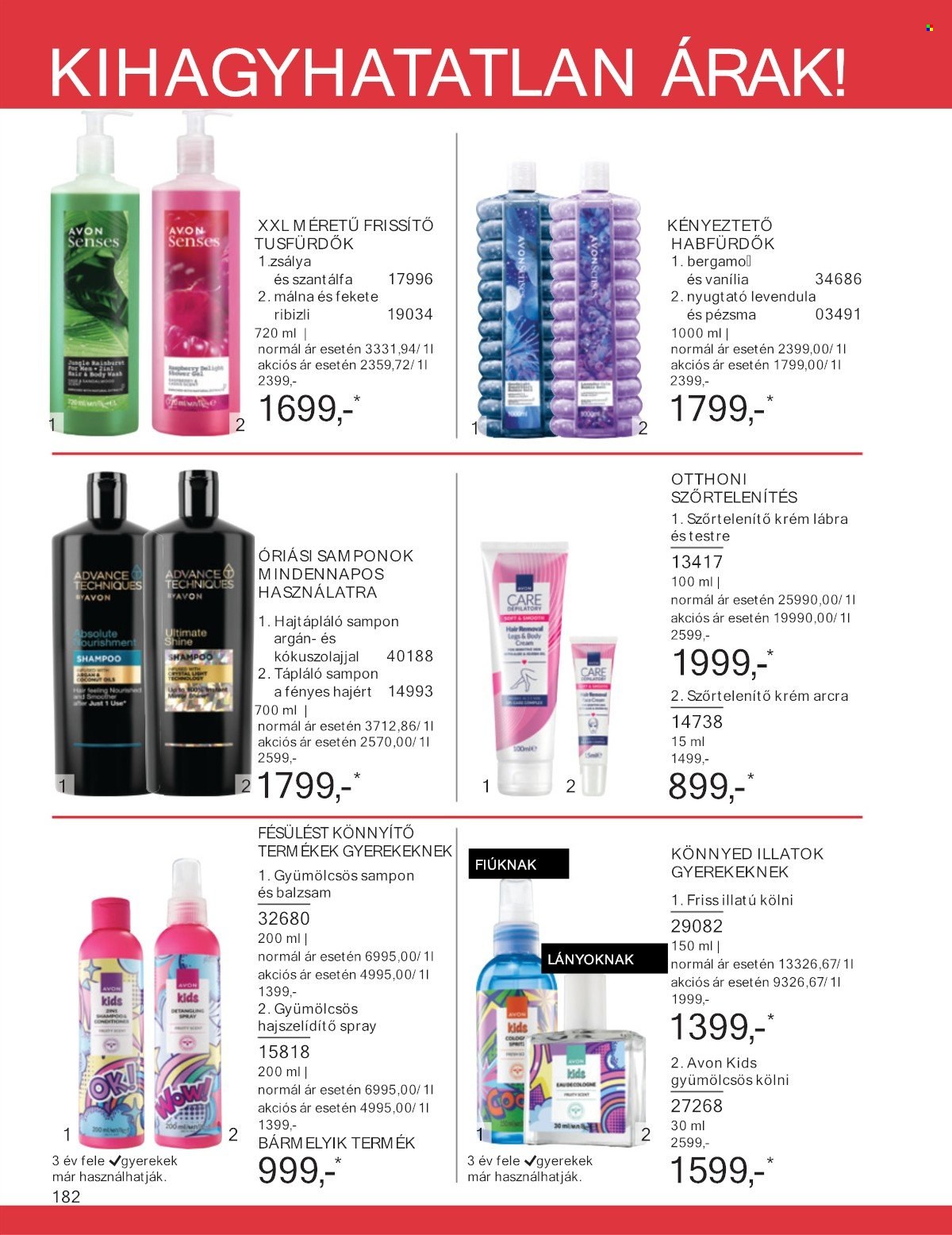 Avon akciós újságok - 2025.07.01 - 2025.07.31. Oldal 182