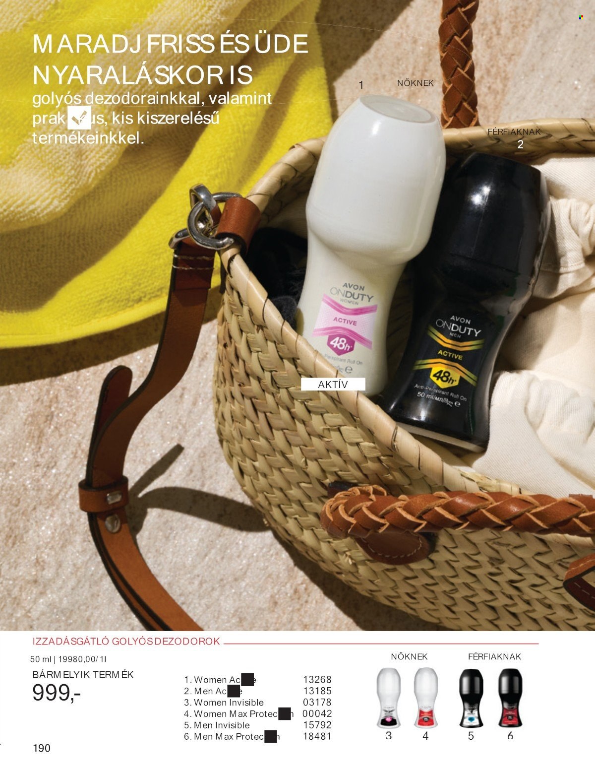 Avon akciós újságok - 2025.07.01 - 2025.07.31. Oldal 190