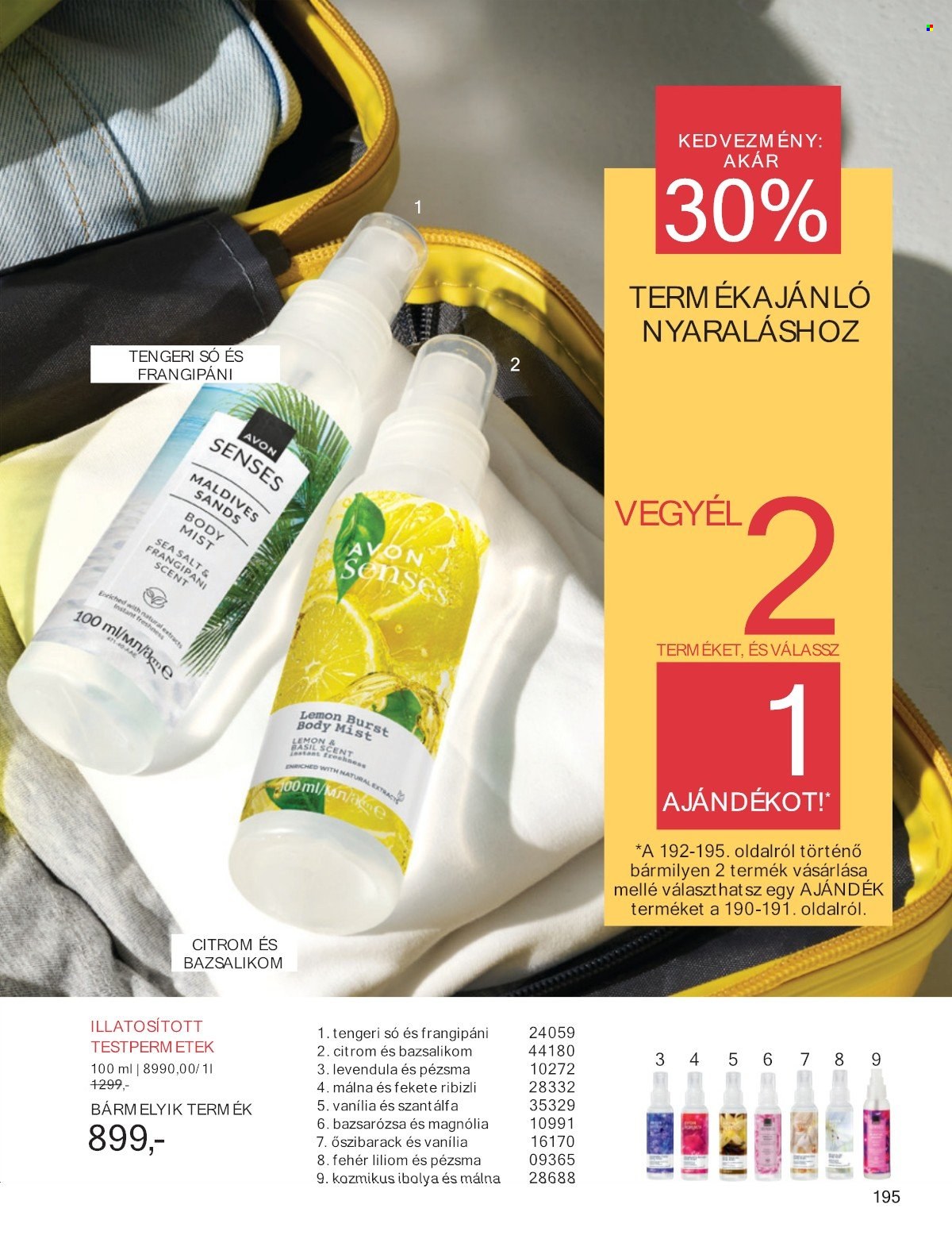 Avon akciós újságok - 2025.07.01 - 2025.07.31. Oldal 195