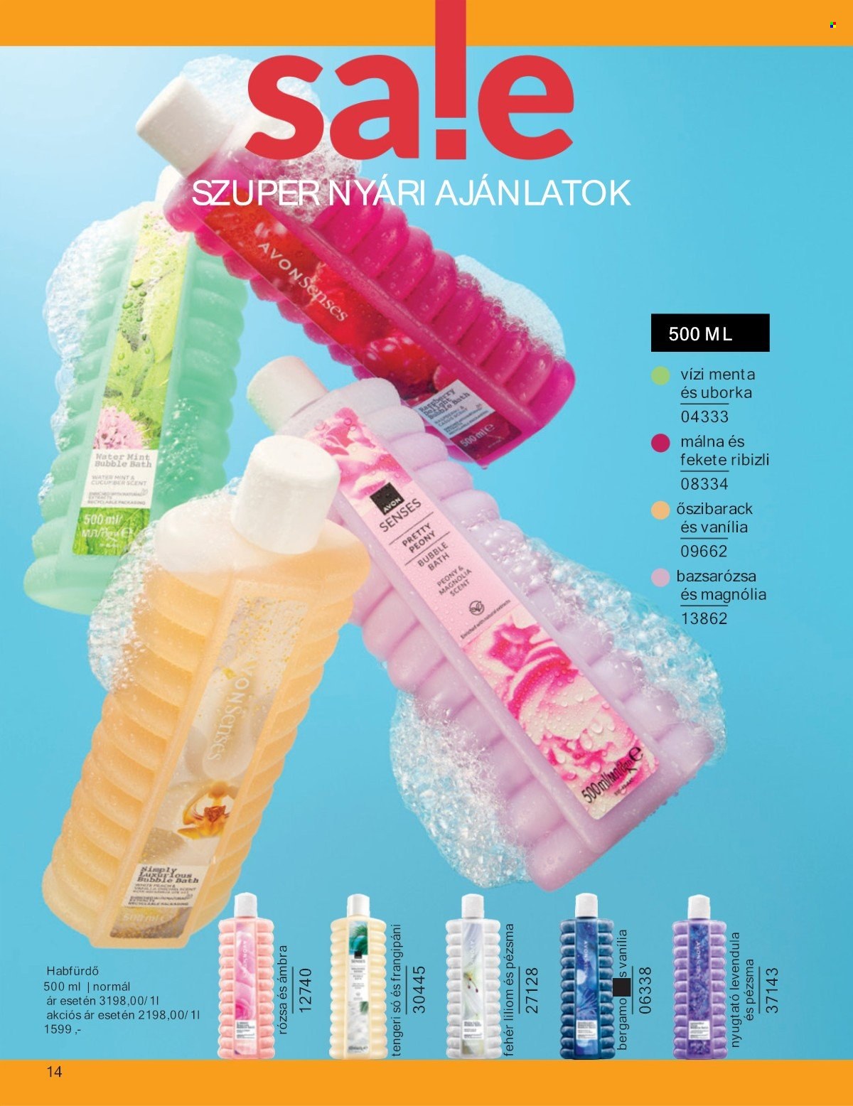 Avon akciós újságok - 2025.07.01 - 2025.07.31. Oldal 14