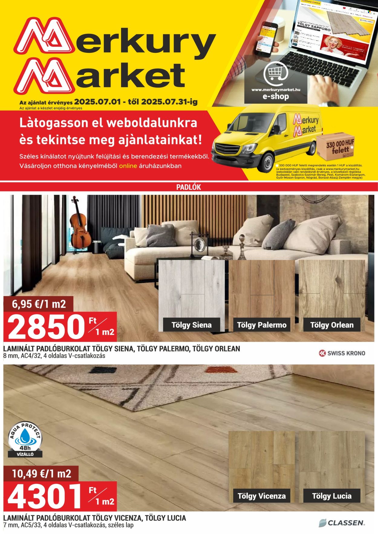 Merkury Market akciós újságok - 2025.07.01 - 2025.07.31. Oldal 1