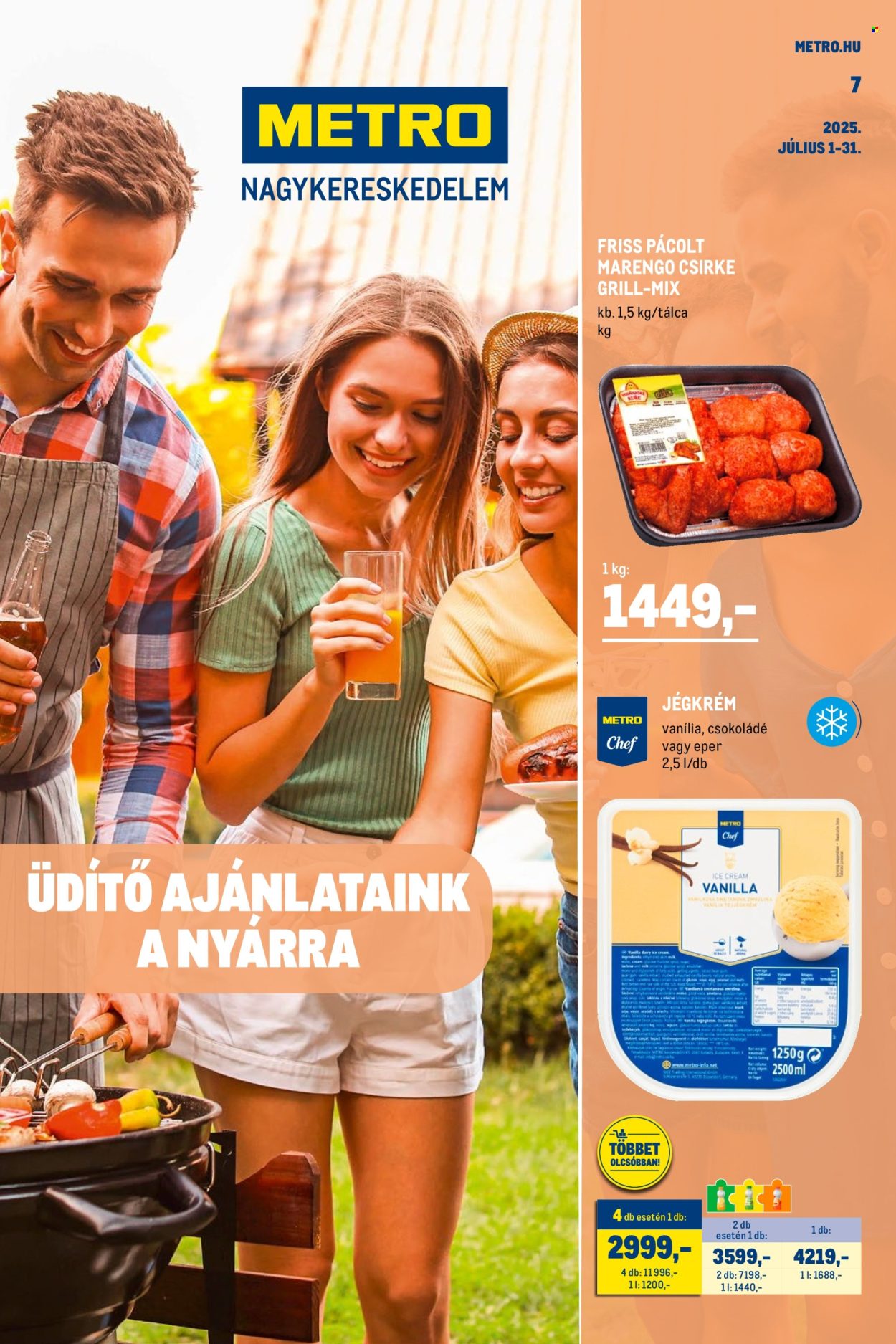 Metro akciós újságok - 2025.07.01 - 2025.07.31. Oldal 1