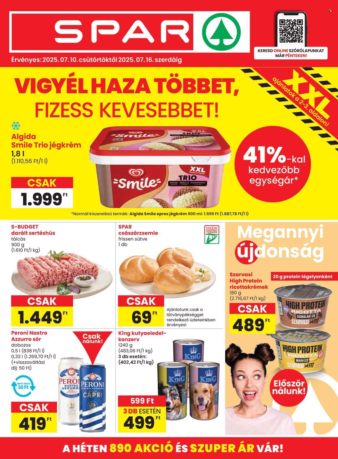 SPAR akciós újságok - 2025.07.10 - 2025.07.16. Oldal 1