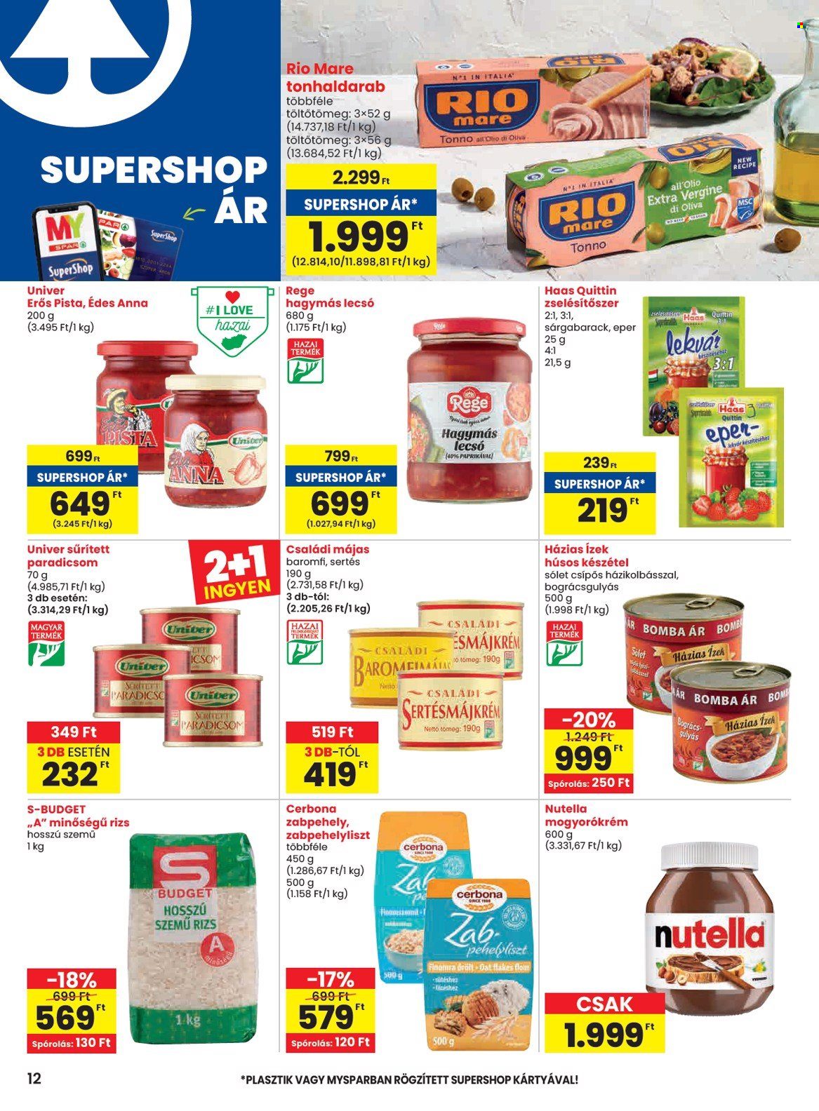 SPAR akciós újságok - 2025.07.10 - 2025.07.16. Oldal 12
