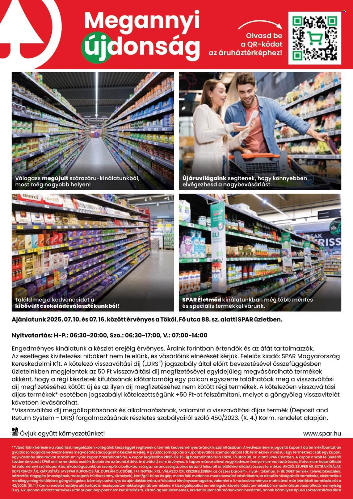 SPAR Szupermarket akciós újságok - 2025.07.10 - 2025.07.16. Oldal 2