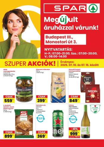 Újság SPAR Szupermarket - 2025.07.10 - 2025.07.16.
