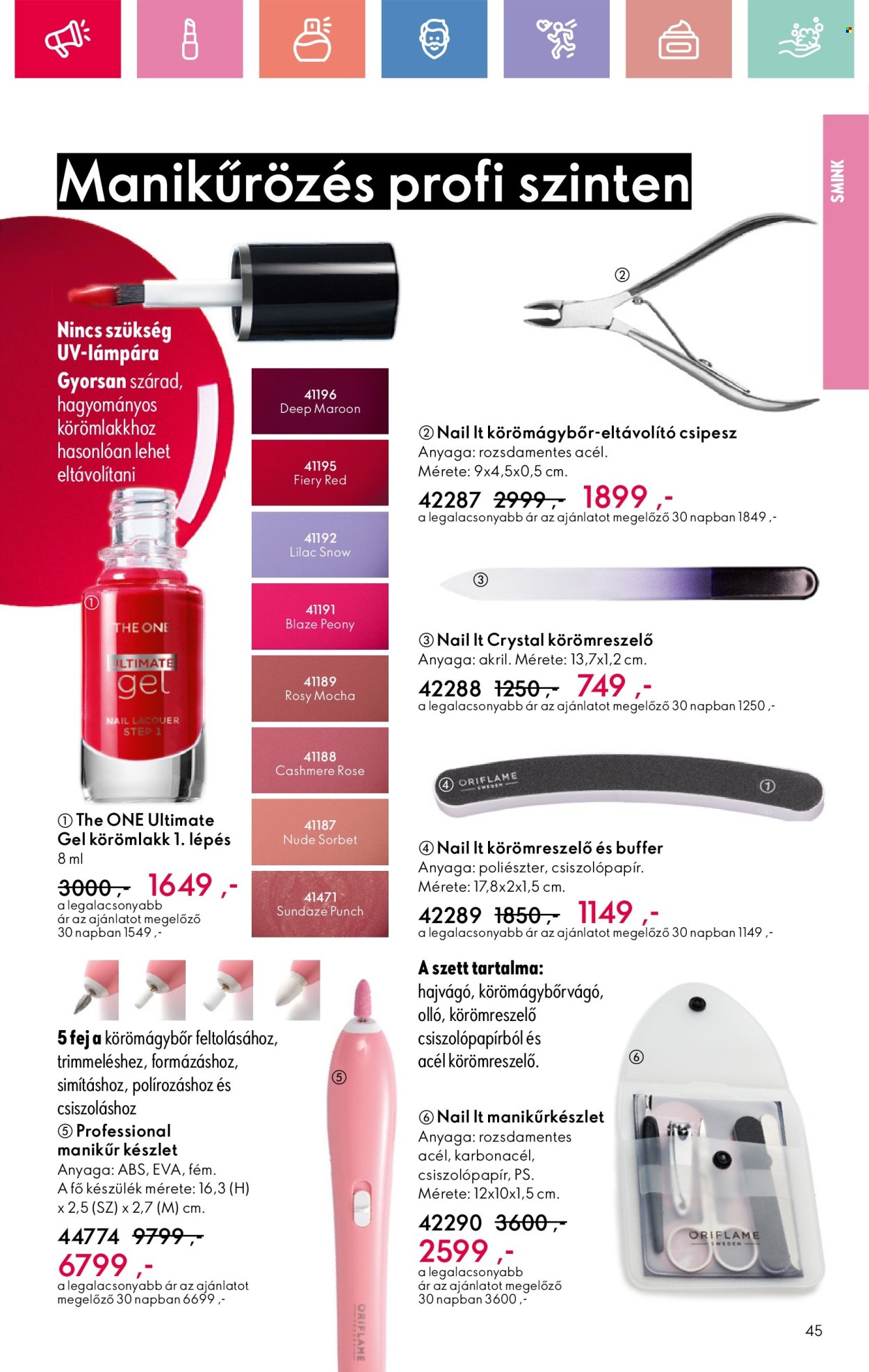 Oriflame akciós újságok - 2025.07.06 - 2025.07.26. Oldal 45