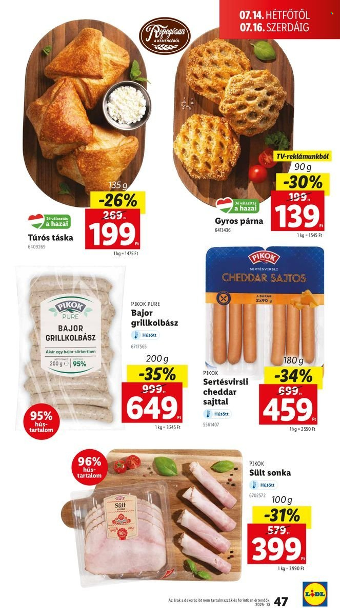 Lidl akciós újságok - 2025.07.10 - 2025.07.16. Oldal 47