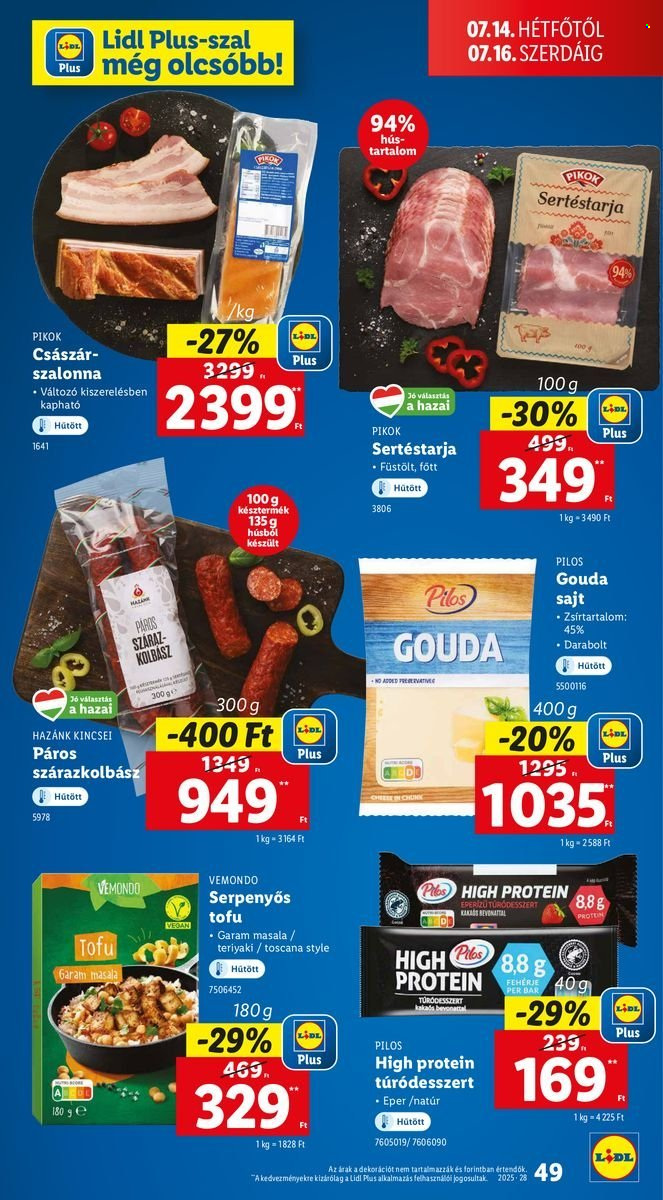 Lidl akciós újságok - 2025.07.10 - 2025.07.16. Oldal 49