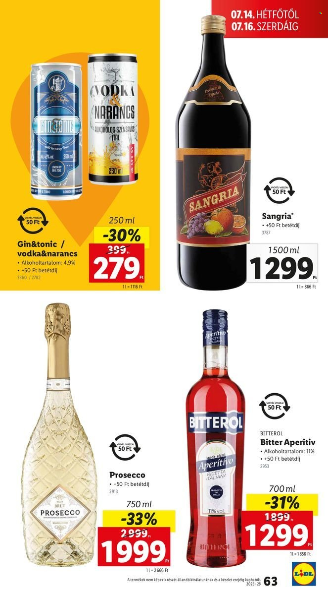 Lidl akciós újságok - 2025.07.10 - 2025.07.16. Oldal 63