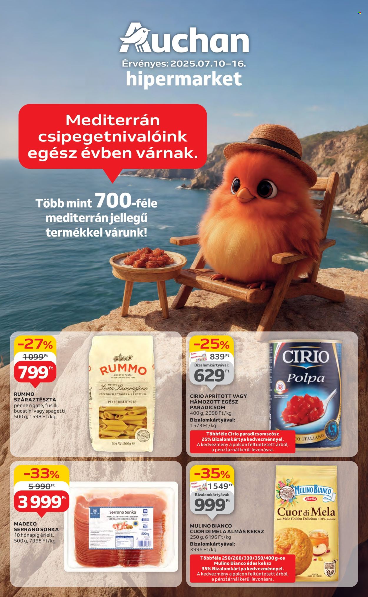 Auchan akciós újságok - 2025.07.10 - 2025.07.16. Oldal 1