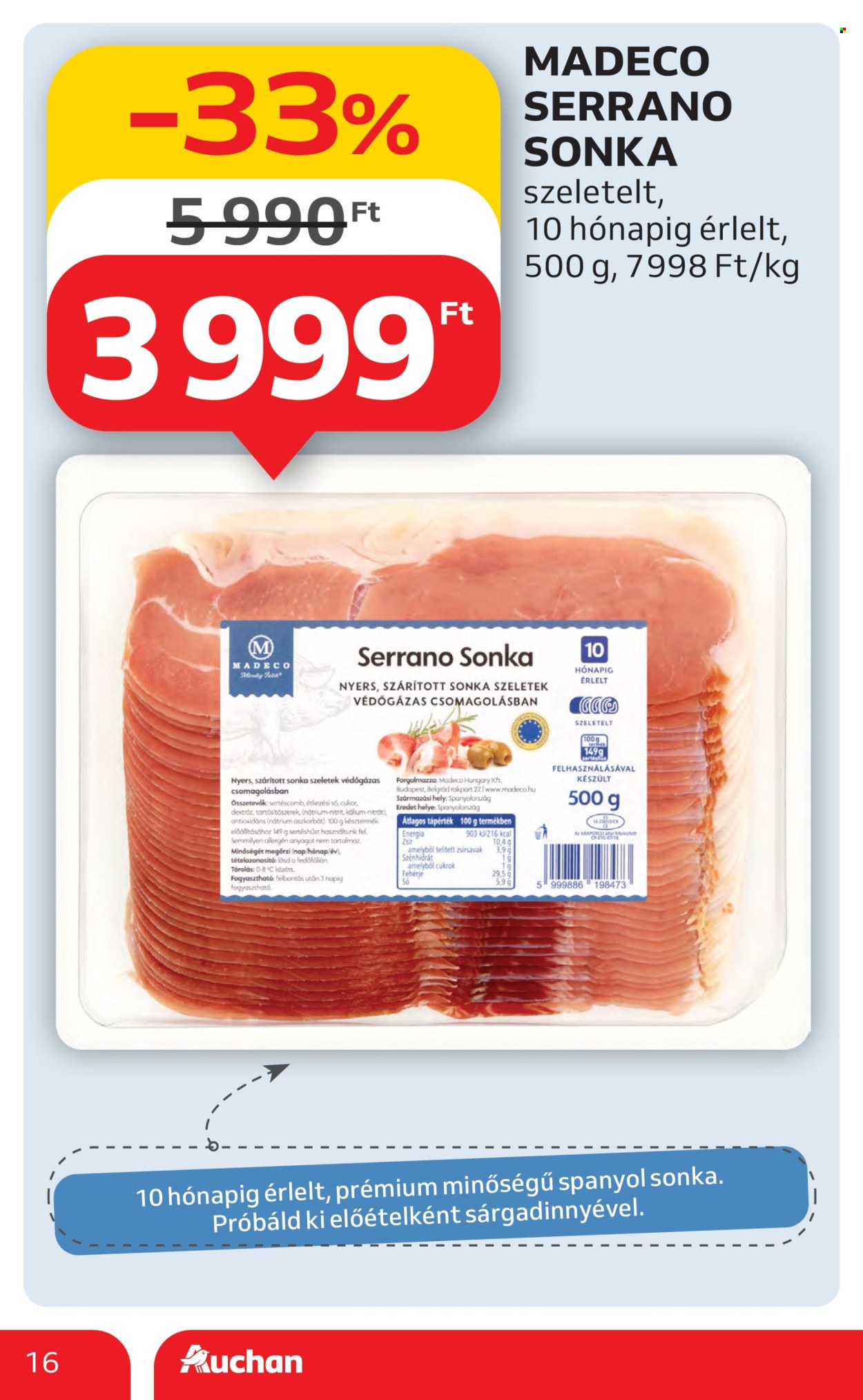 Auchan akciós újságok - 2025.07.10 - 2025.07.16. Oldal 16