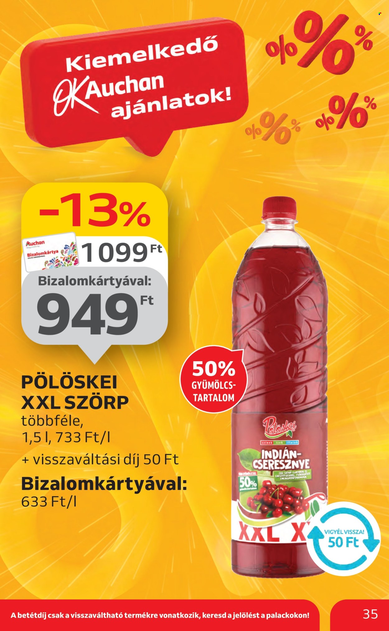 Auchan akciós újságok - 2025.07.10 - 2025.07.16. Oldal 35