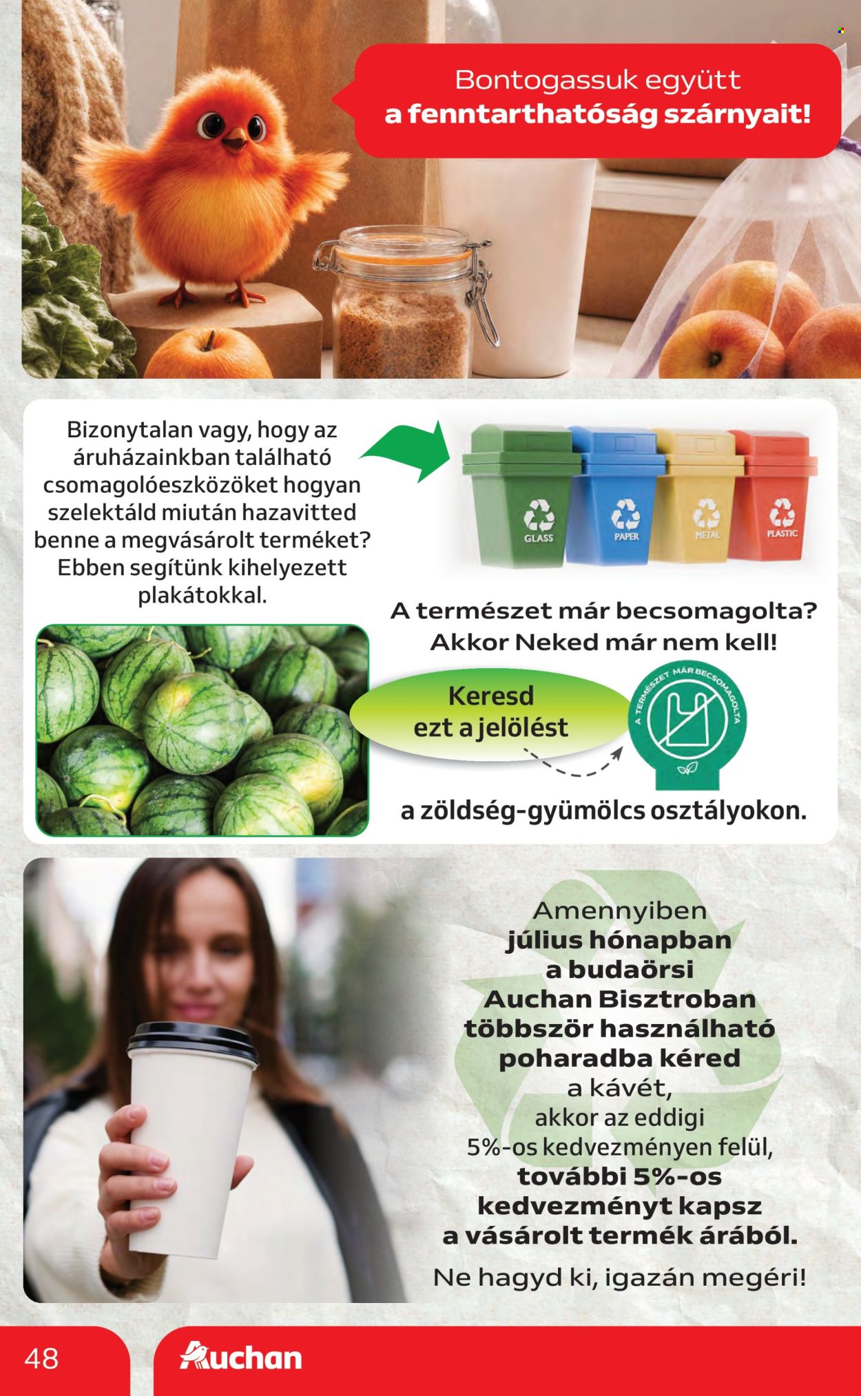 Auchan akciós újságok - 2025.07.10 - 2025.07.16. Oldal 48
