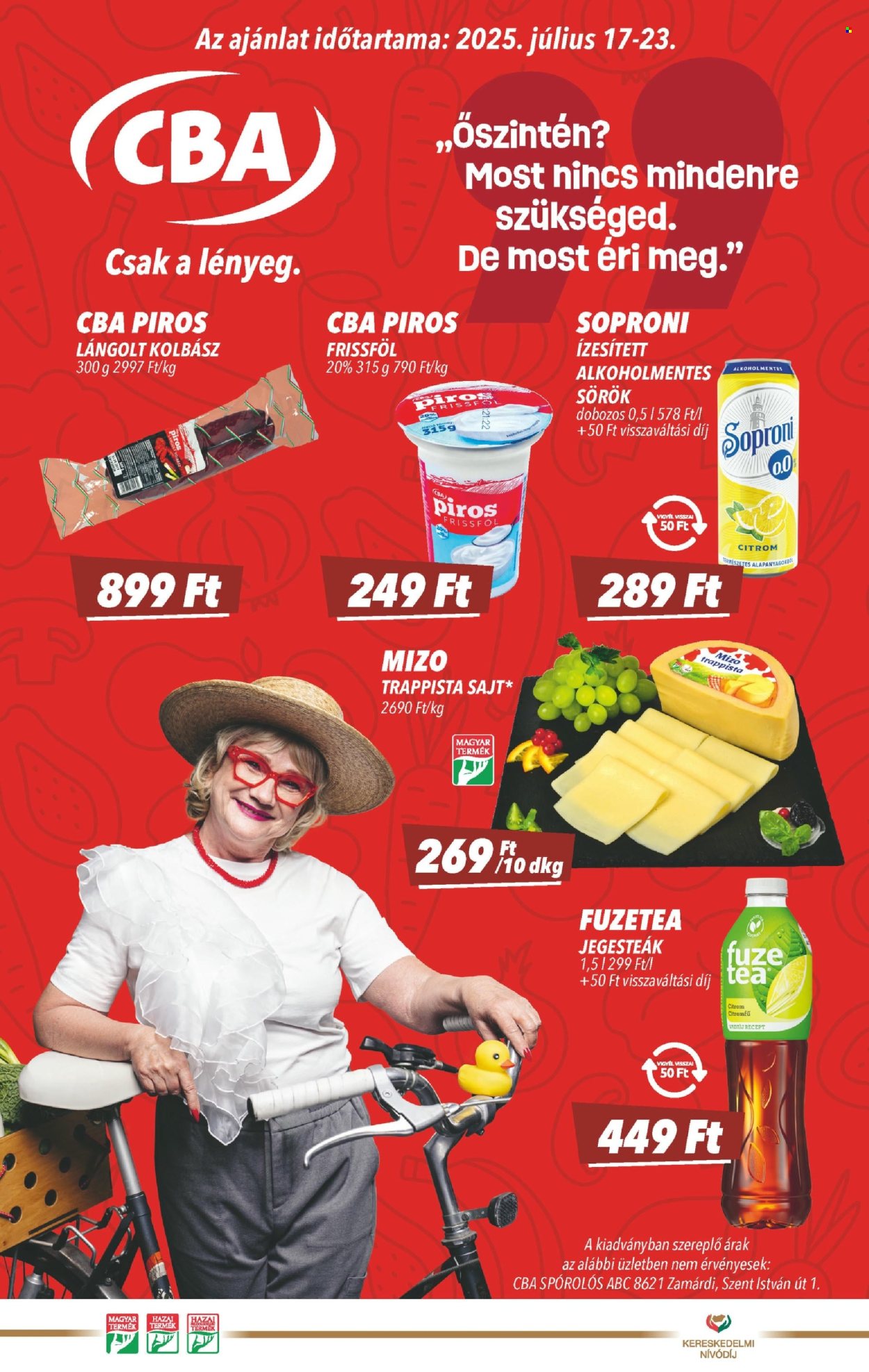 CBA akciós újságok - 2025.07.17 - 2025.07.23. Oldal 1