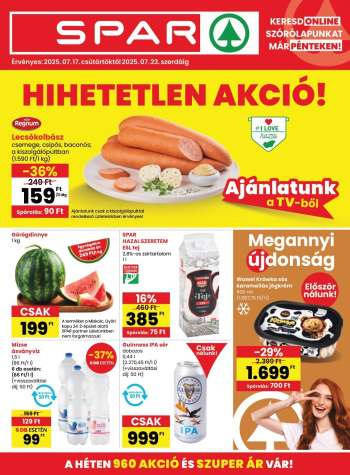 Újság SPAR - 2025.07.17 - 2025.07.23.