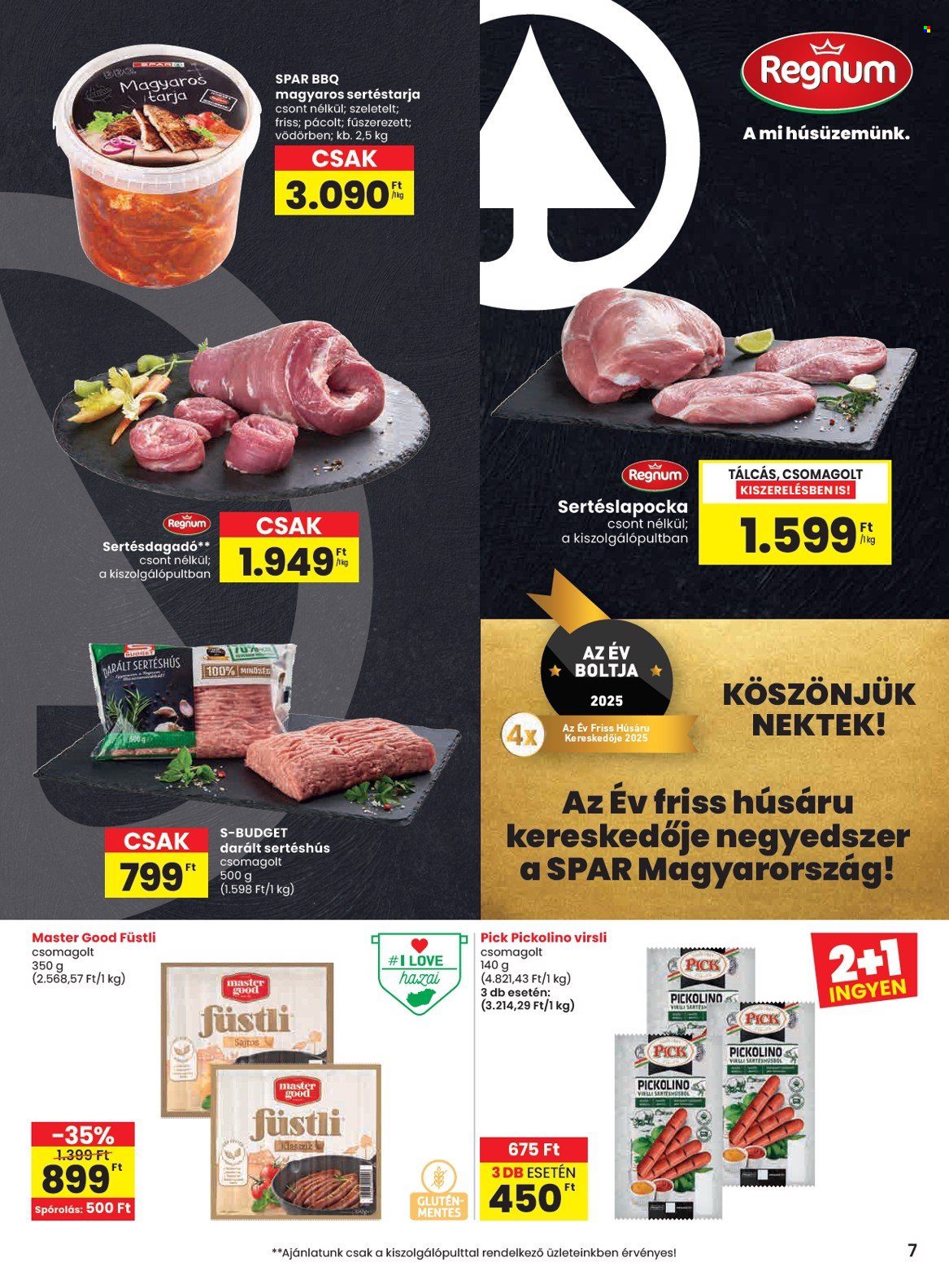 SPAR akciós újságok - 2025.07.17 - 2025.07.23. Oldal 7