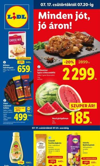 Újság Lidl - 2025.07.17 - 2025.07.23.