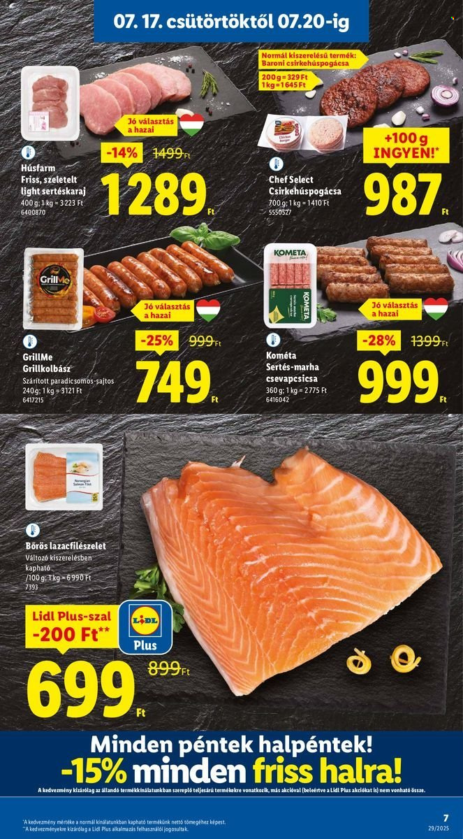 Lidl akciós újságok - 2025.07.17 - 2025.07.23. Oldal 7