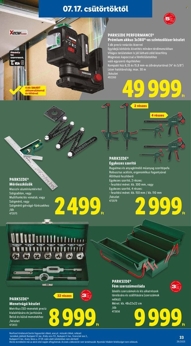 Lidl akciós újságok - 2025.07.17 - 2025.07.23. Oldal 33