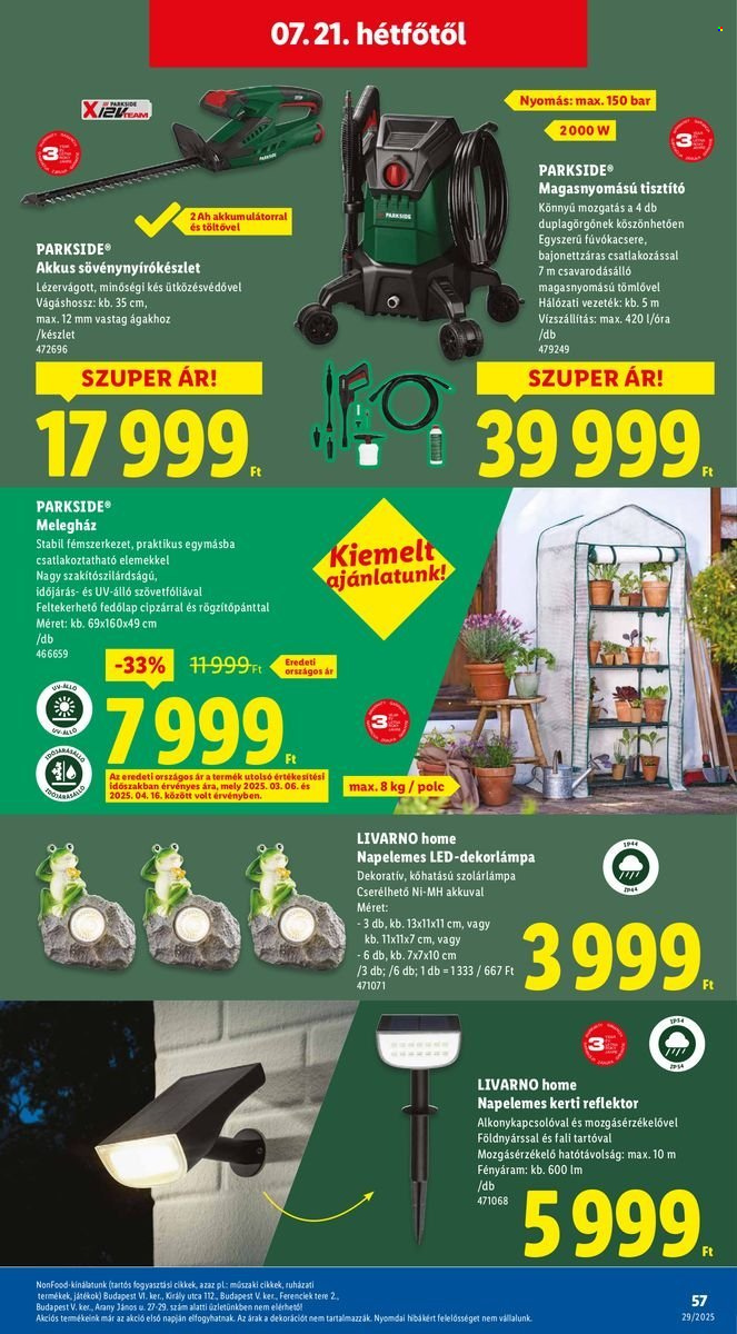 Lidl akciós újságok - 2025.07.17 - 2025.07.23. Oldal 57