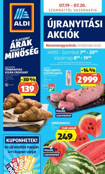 Újság Aldi - 2025.07.19 - 2025.07.20.