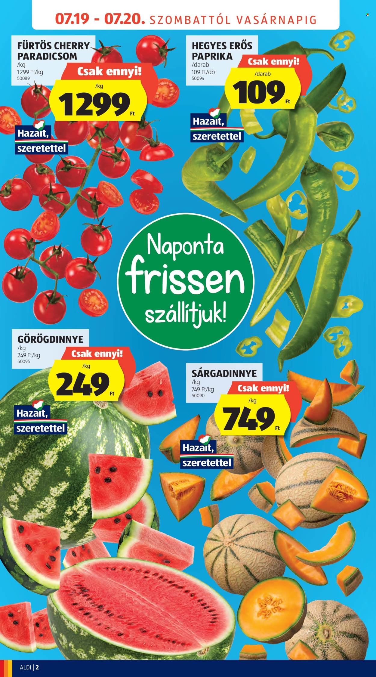 Aldi akciós újságok - 2025.07.19 - 2025.07.20. Oldal 2