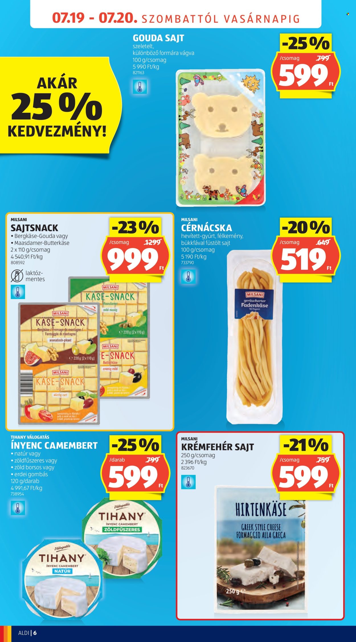 Aldi akciós újságok - 2025.07.19 - 2025.07.20. Oldal 6