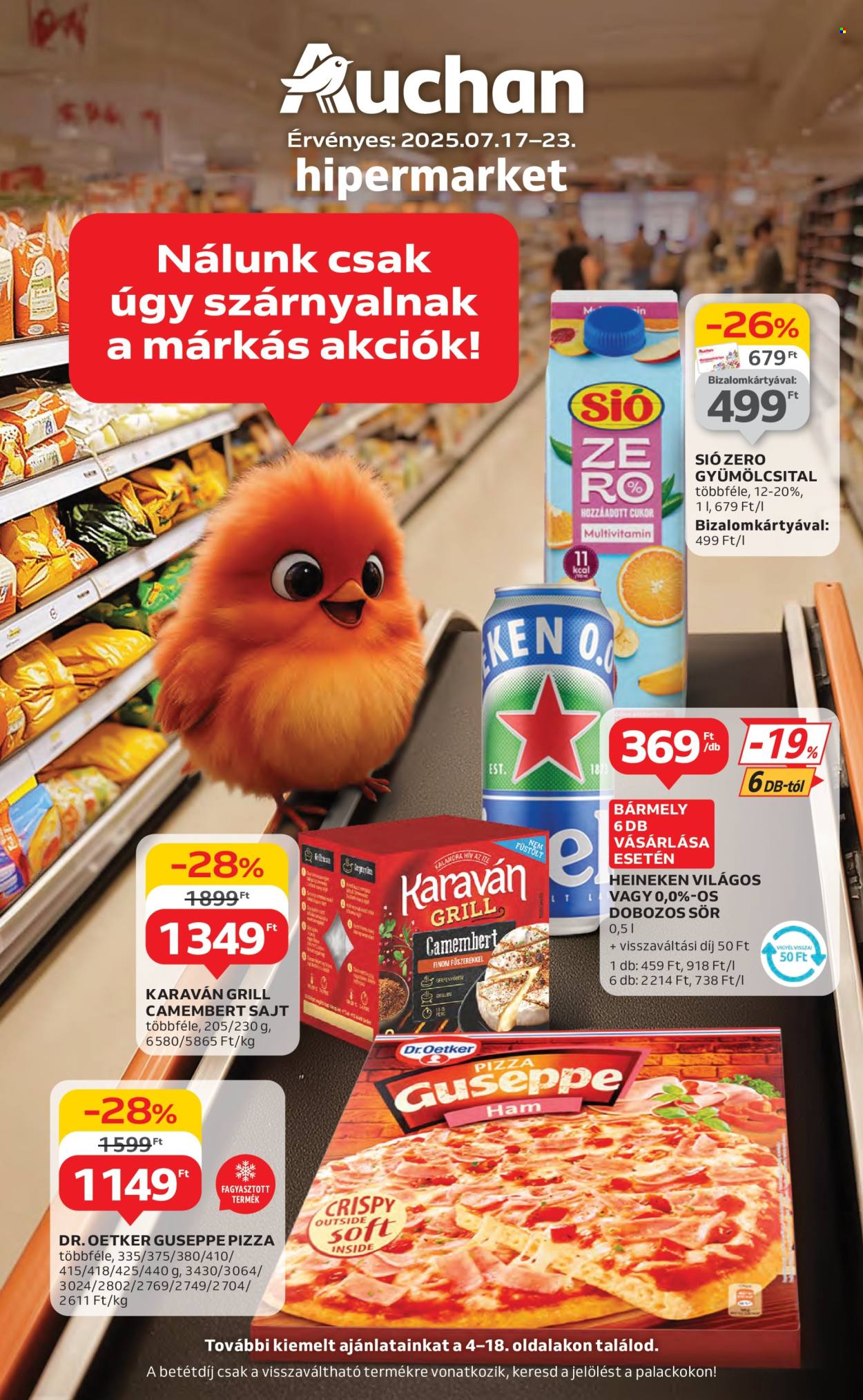 Auchan akciós újságok - 2025.07.17 - 2025.07.23. Oldal 1