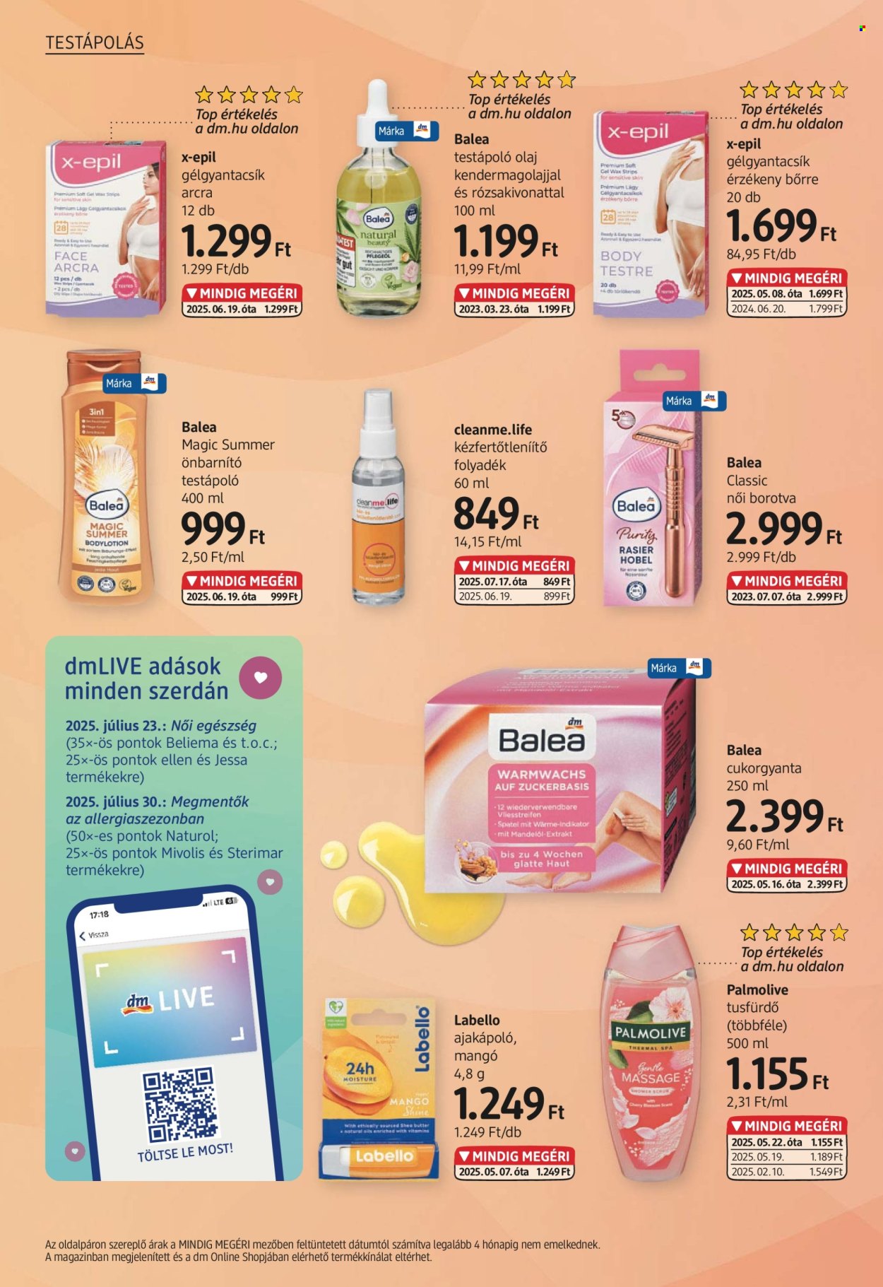 dm drogerie markt akciós újságok - 2025.07.17 - 2025.07.30. Oldal 4